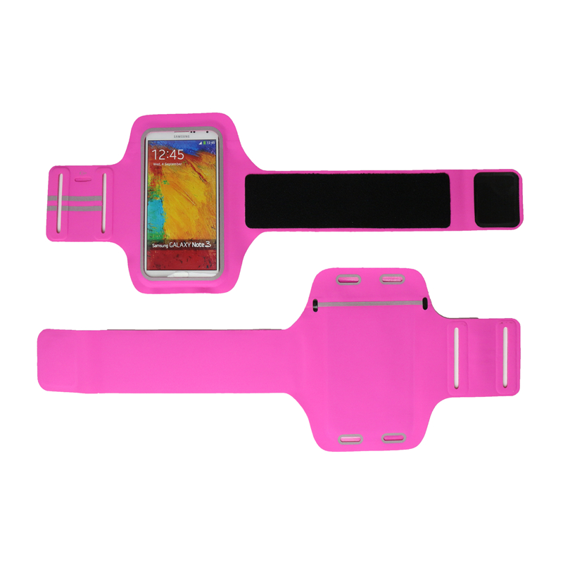 Rosa rosa rosa neutral atletismo brazo corredora bolso Leka teléfono móvil brazalete
